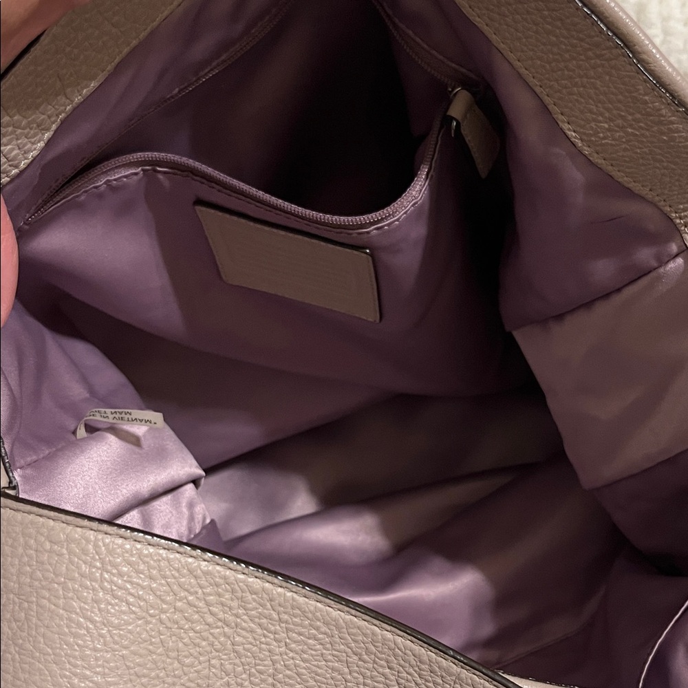 Coach Vintage Classic Casual Soft Light Purple Pebble Leather Hobo Bag bag tag - Picture 3 of 10